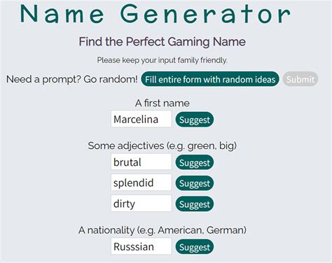 random gamer tag generator